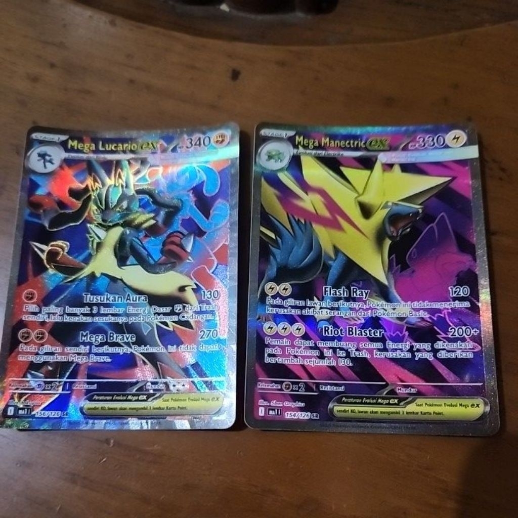 Kartu Bundle Mega Lucario EX SR & Manectric EX SR