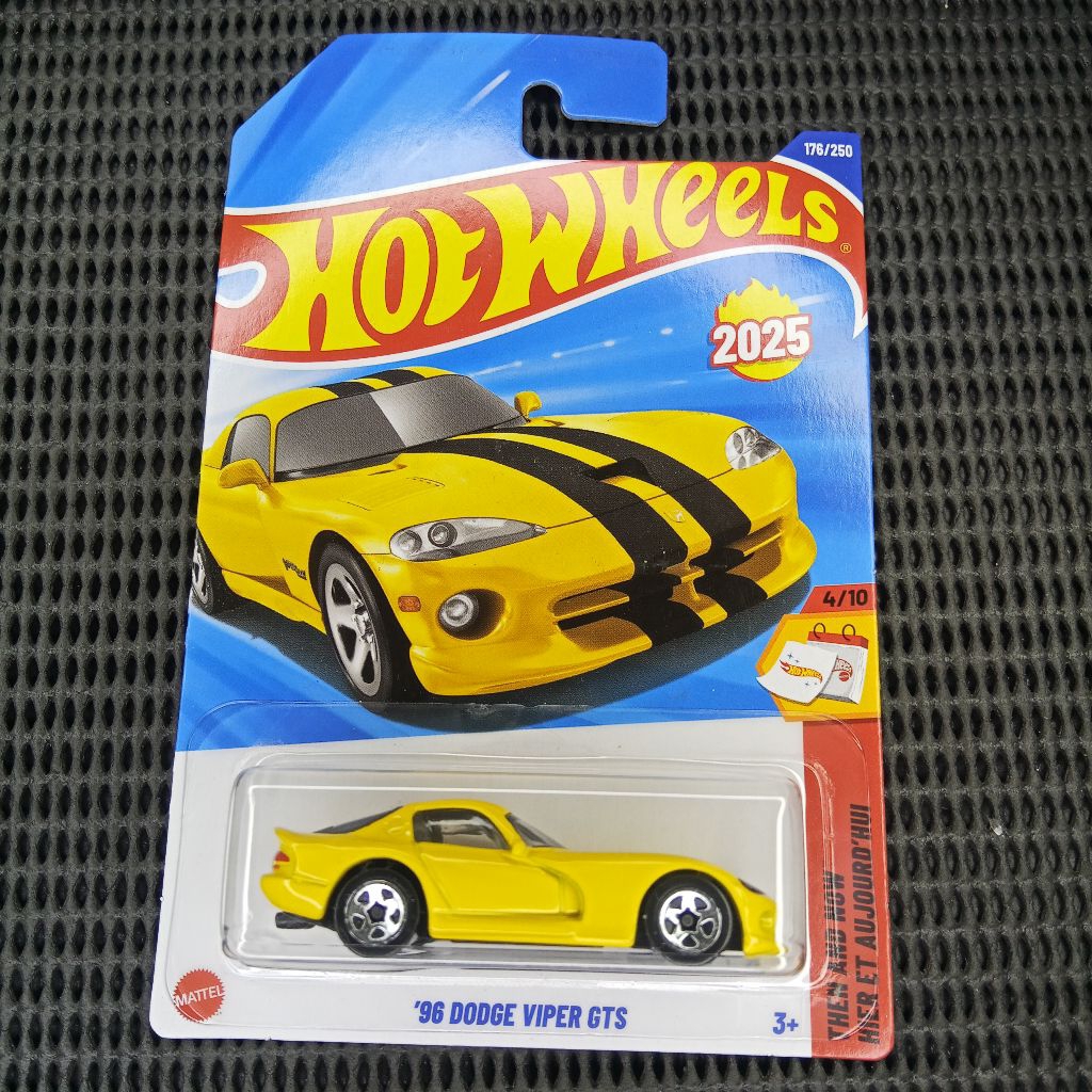HOT WHEELS MURAH 96 DODGE VIPER GTS KUNING STRIPING KAP HITAM