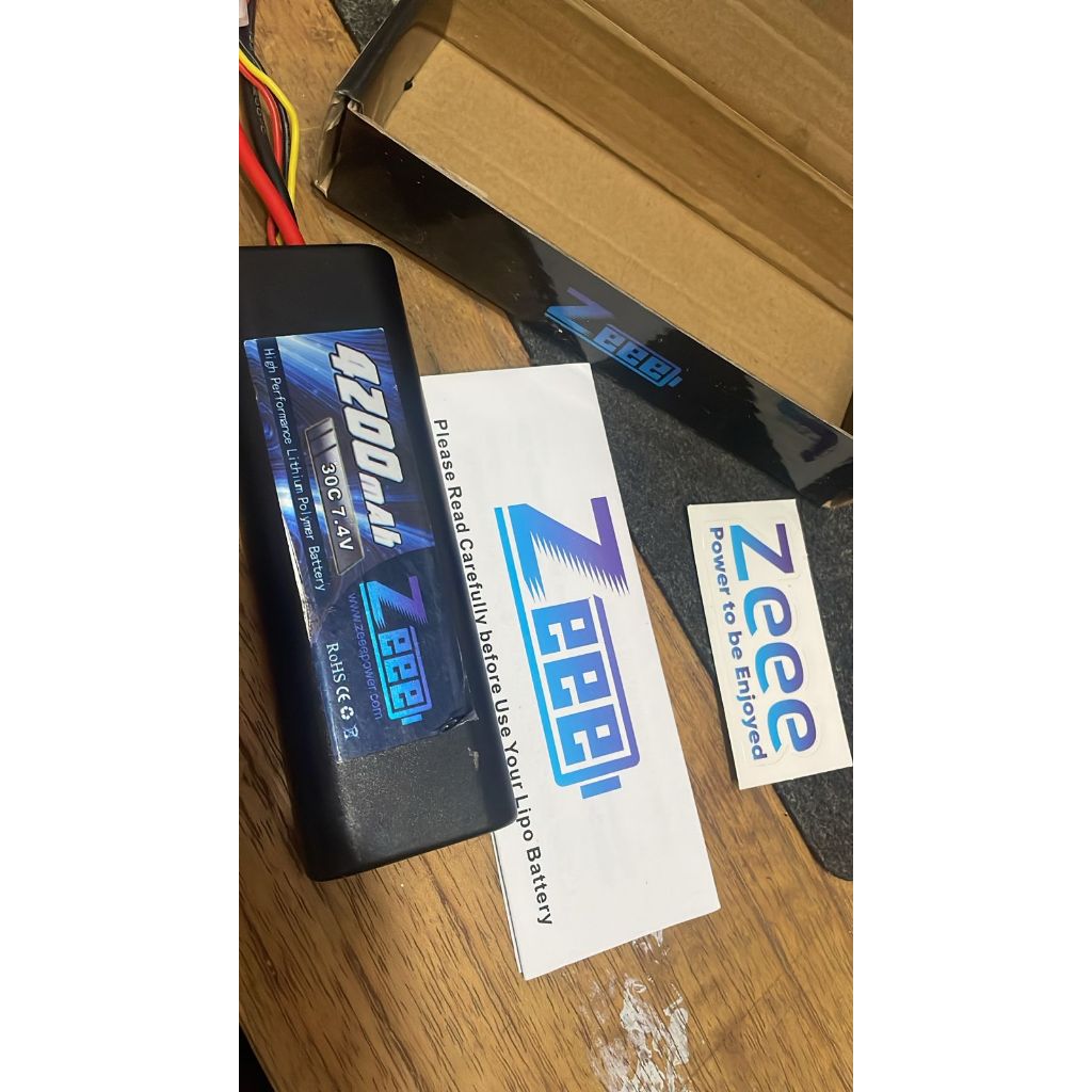Baterai LiPo Zeee 4200mAh 7.4V 30C XT60 – Bekas Mulus Normal RC Car Drone Boat