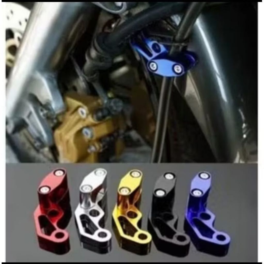 BREKET SELANG REM VARIASI KLEMAN SELANG REM DEPAN FULL CNC