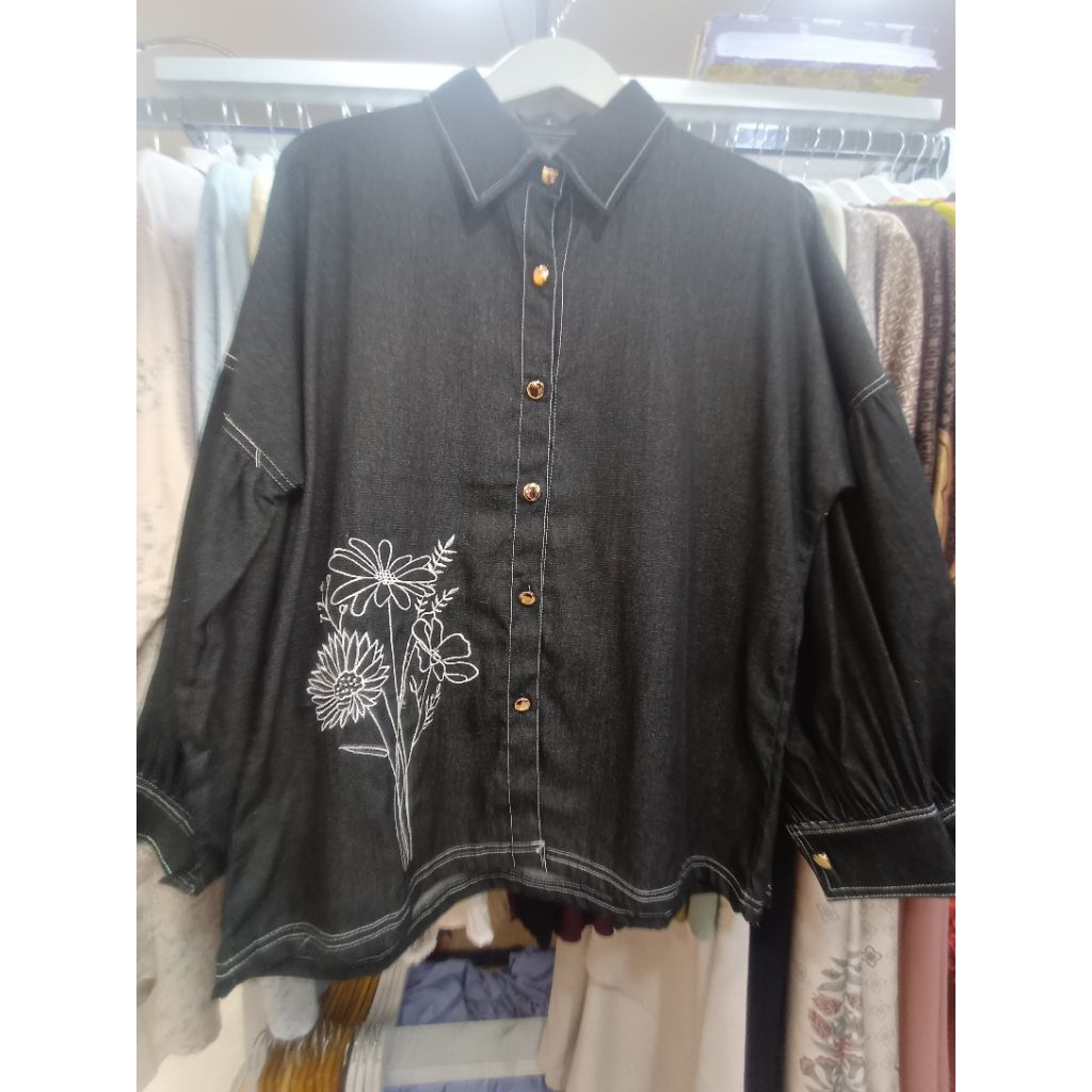 Atasan Soft Jeans Bordir