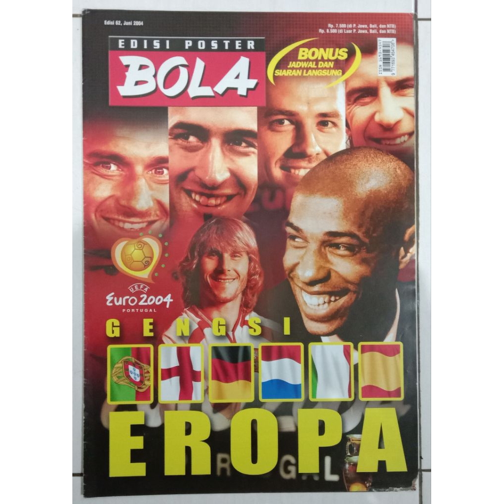 BOLA EDISI POSTER EURO 2004