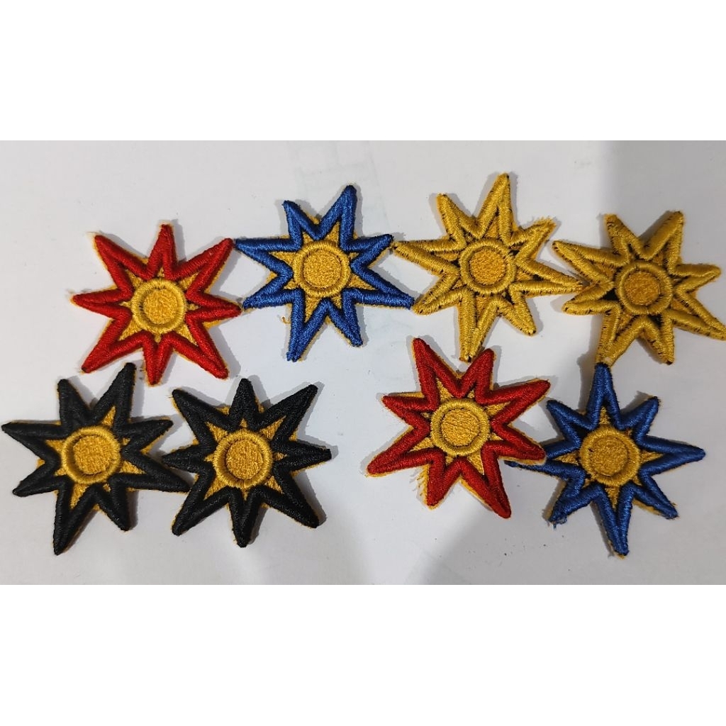 Bintang /mata angin Bordir timbul 3d untuk atribut dishub