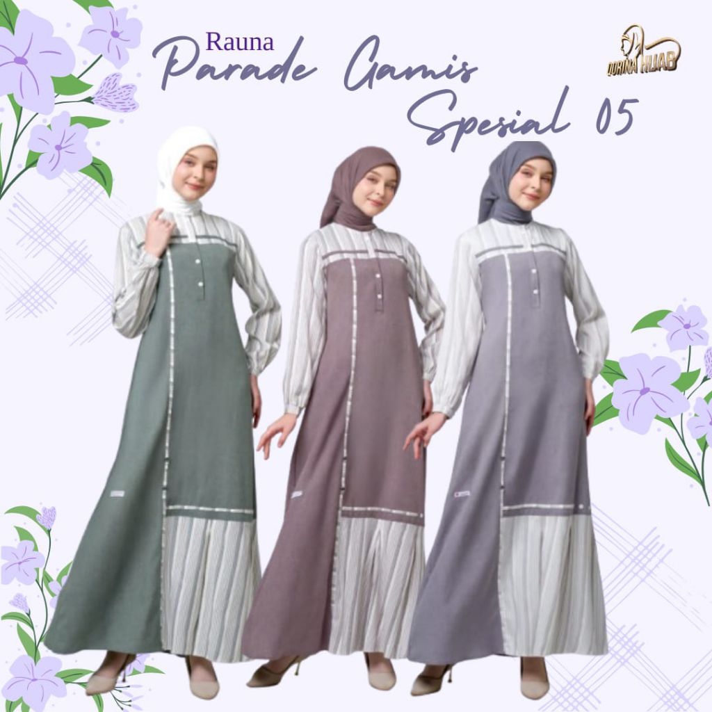RAUNA PARADE GAMIS SPESIAL 05 / Rauna pride / rauna 2026 / gamis katun / gamis rumahan