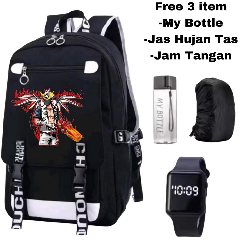 tas anak free fire-tas sekolah anak laki-laki-tas ransel anak SD