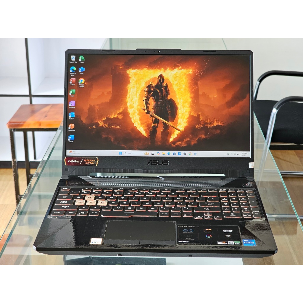 ASUS TUF Gaming F15 FX506HC Intel Core i7 gen 11 Ram 16 GB Nvidia RTX 3050 144 Hz Gaming dan Desain 
