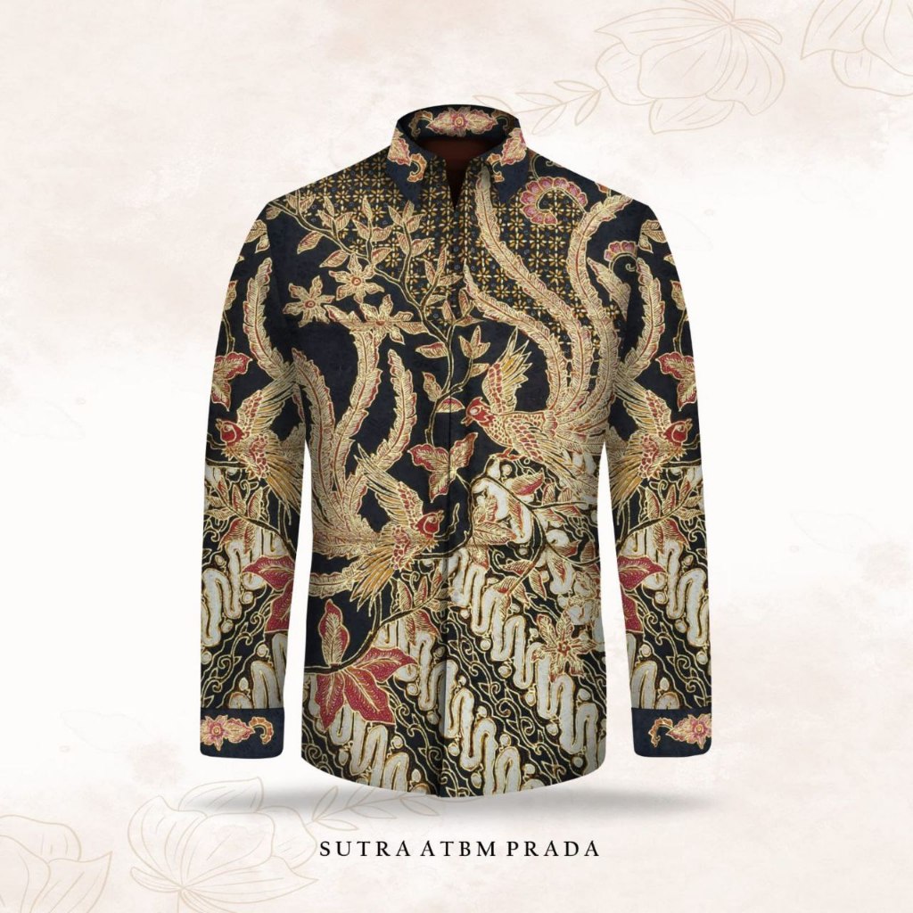 Kain batik tulis sutra atbm baron prada kemeja pria tanmalaka604