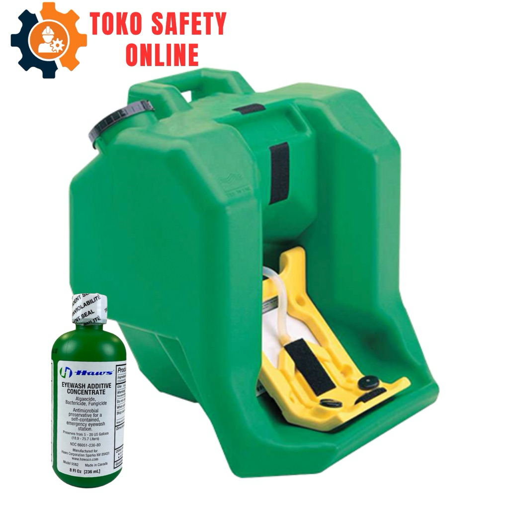 Eyewash Portable HAWS 7500 Original Lengkap Dengan Cairan HAWS 9082