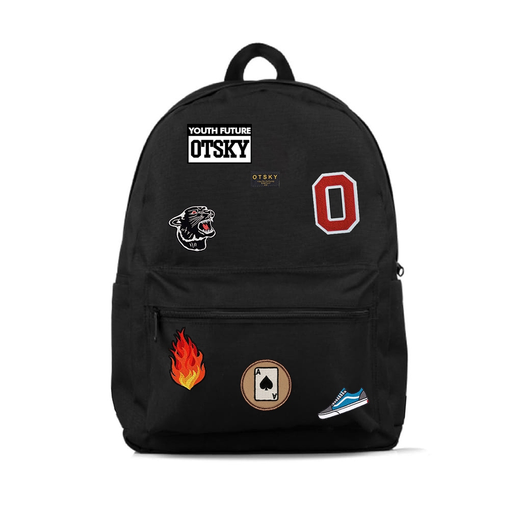 Otsky Tas Ransel Backpack (O) Pria Sablon Sekolah (DTBP)