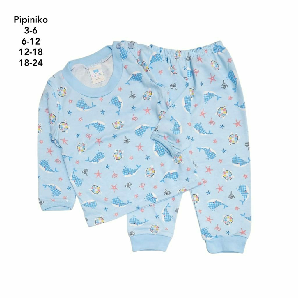 Setelan Baju Tidur Piyama Anak Cowok Baby Pipiniko Matahari