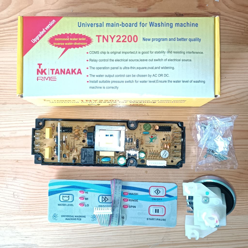 Modul PCB Universal Mesin Cuci 1 Tabung TNY2200/TANAKA/RME