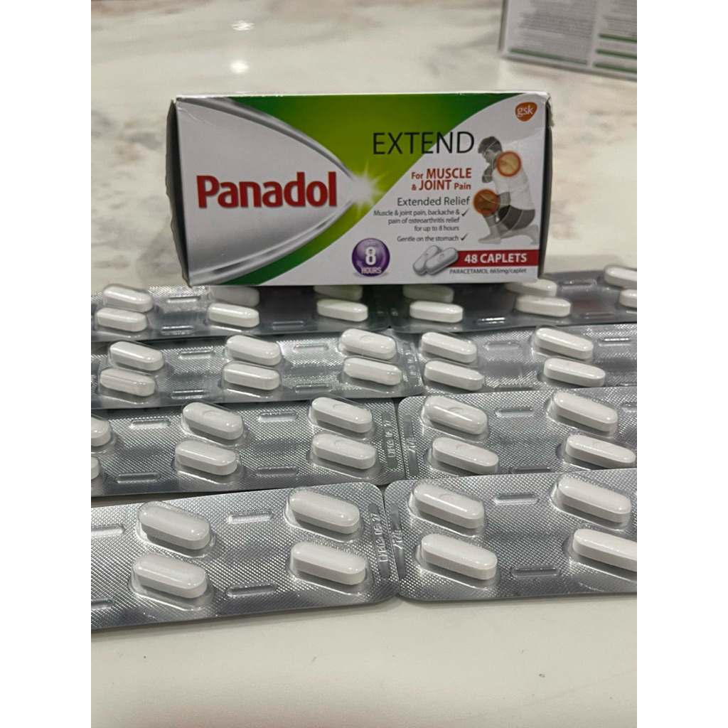 [READY STOCK] Panadol Extend  (Malaysia) - 1 Strip (6 Tablet) | Sakit Otot & Sendi | Original malays