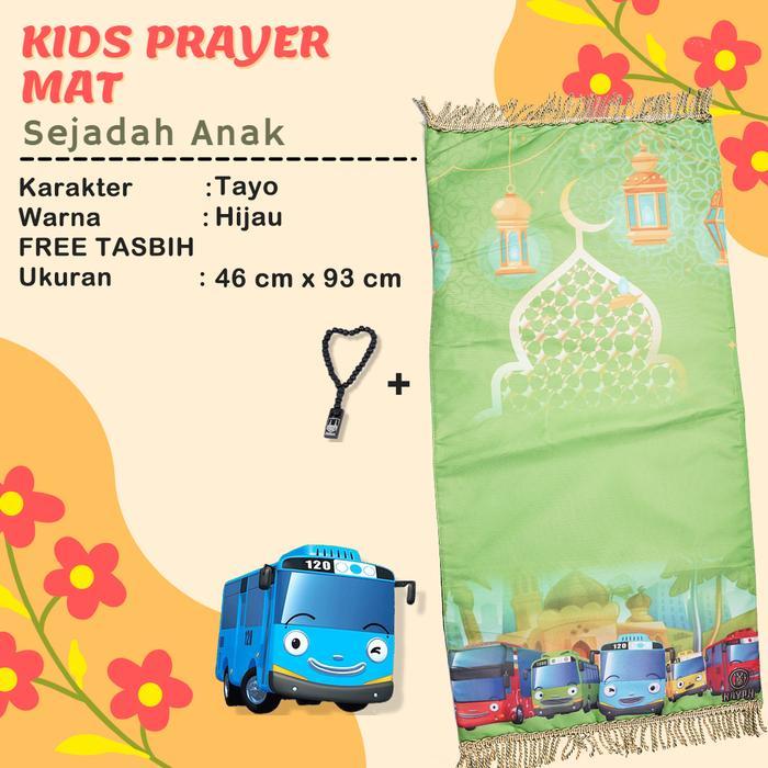 DISKON Sajadah Anak Karakter TAYO/sajadah terbaru/sajadah anak READY STOCK