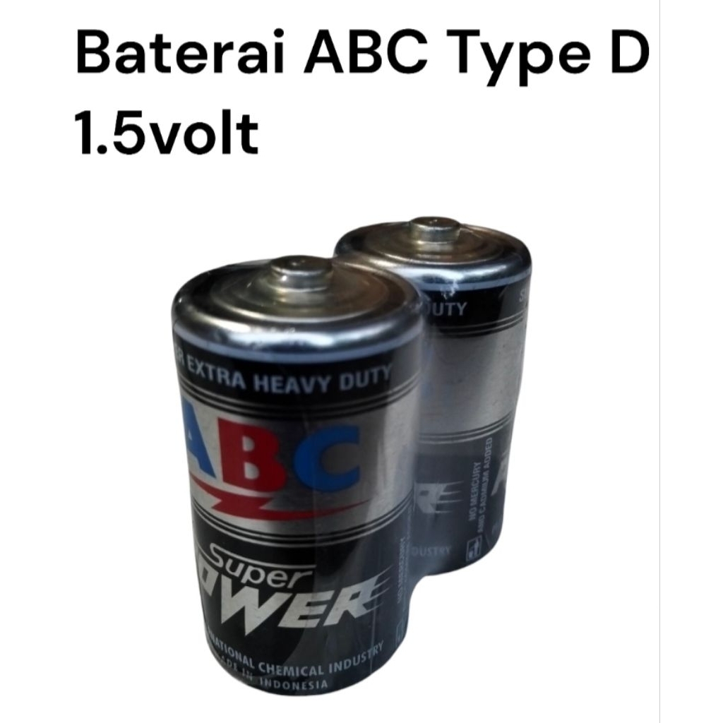 ORIGINAL Baterai ABC TYPE D Baterai besar batu batre batere