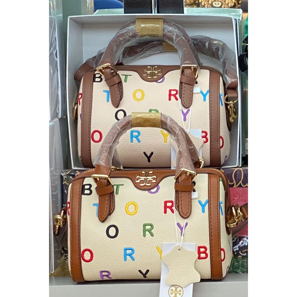 Slingbag FULL EMBOSS Tory Burch Alphabet Barrel Bag