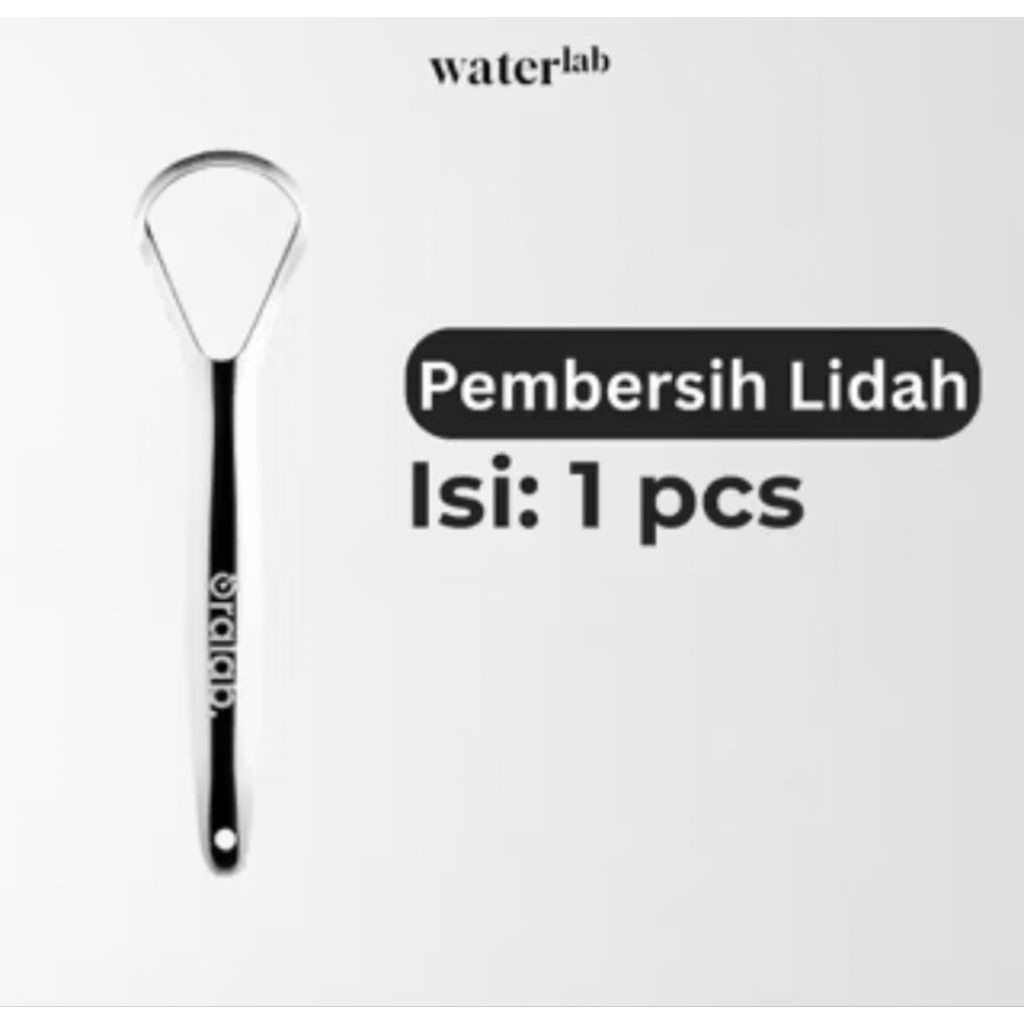 Oralab Pembersih Lidah Stainless Steel Sikat Lidah Lidah Bersih Nafas Segar