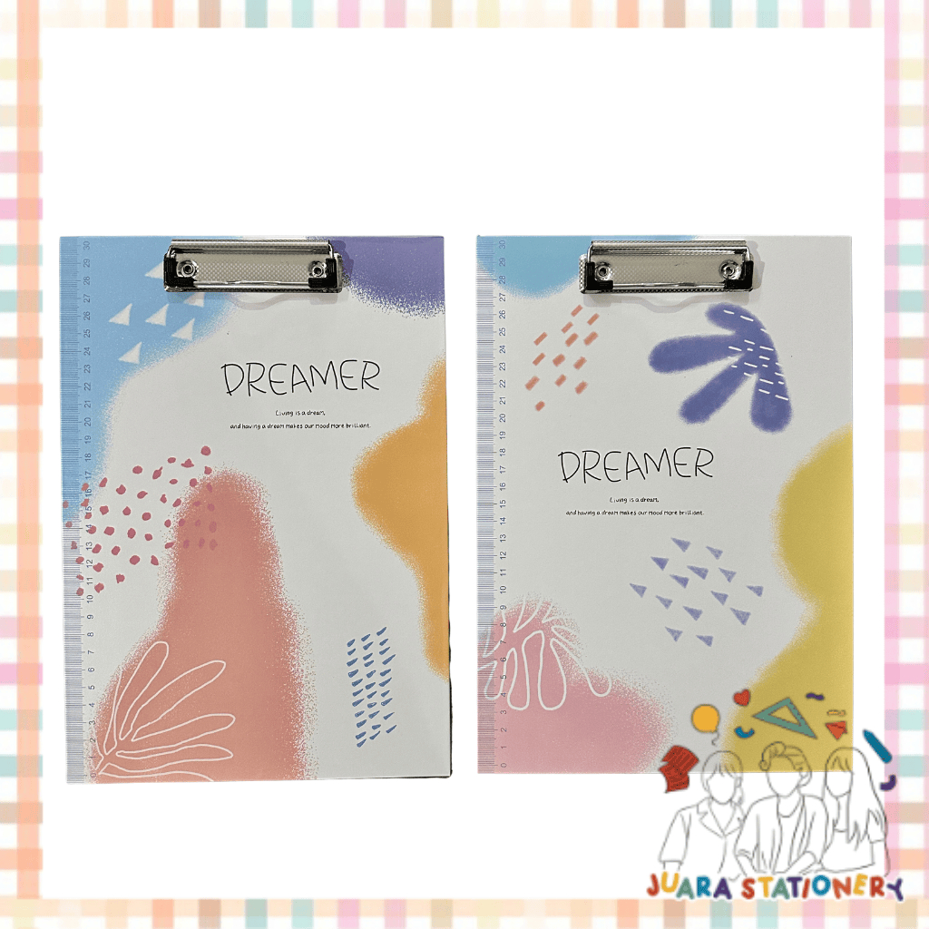 Clipboard Dreamer Yiyi-1146 / Clipboard Abstrak Pastel Papan Jalan Aesthetic Papan Ujian
