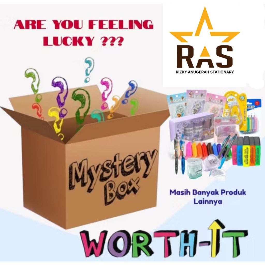 Mystery Box Alat Tulis Kantor versi Rizky Anugerah Stationary