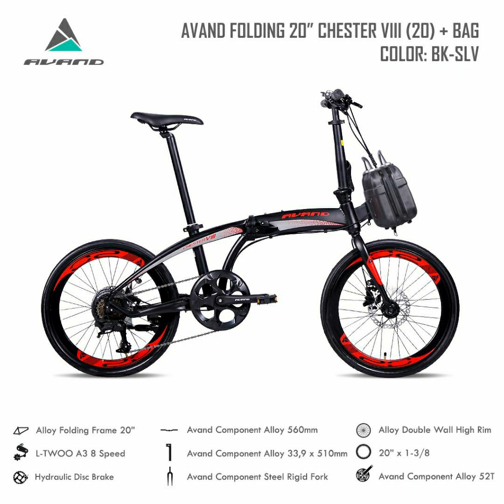 SEPEDA LIPAT AVAND CHESTER VIII 20 INCH
