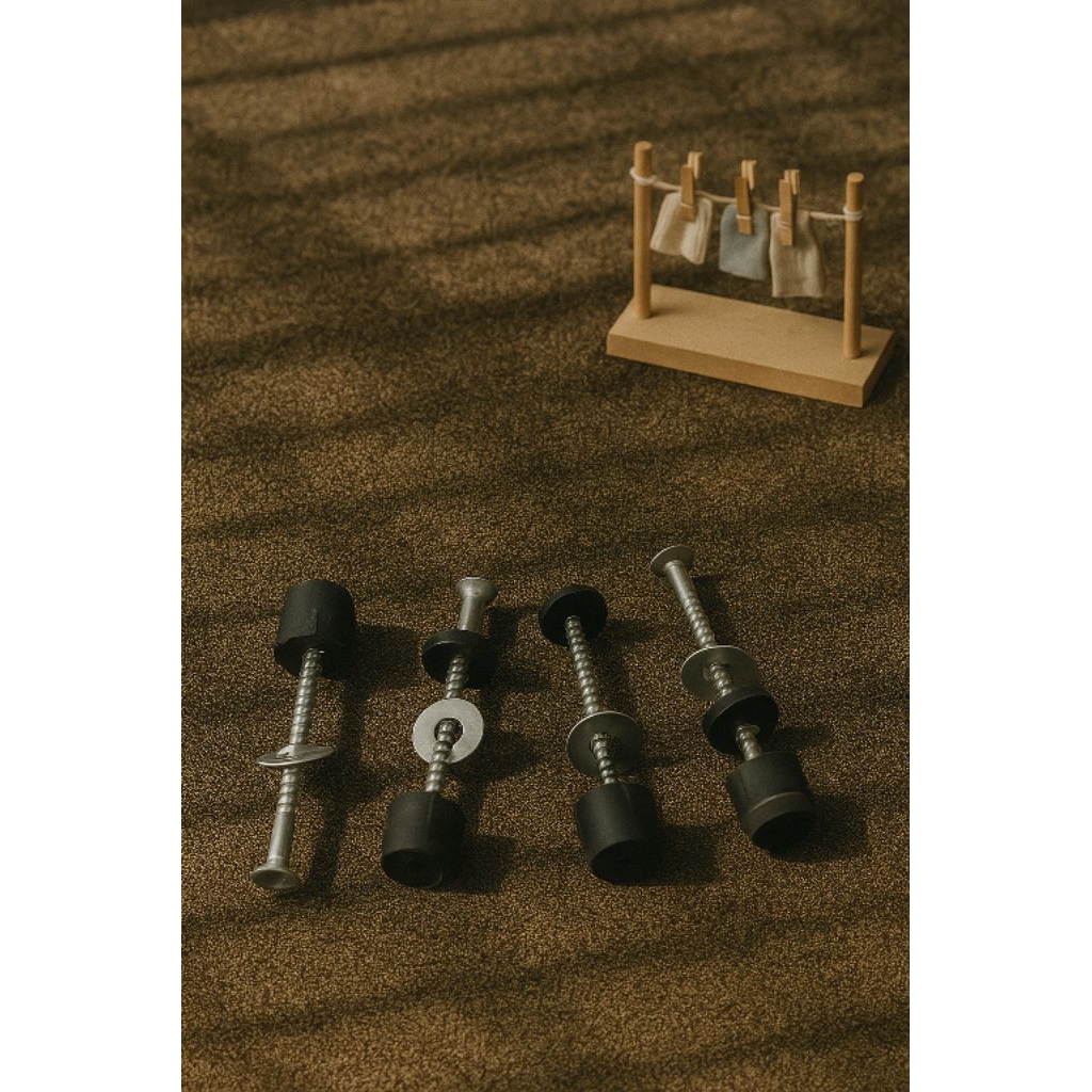 Knop dan baut/baut sekrup jemuran