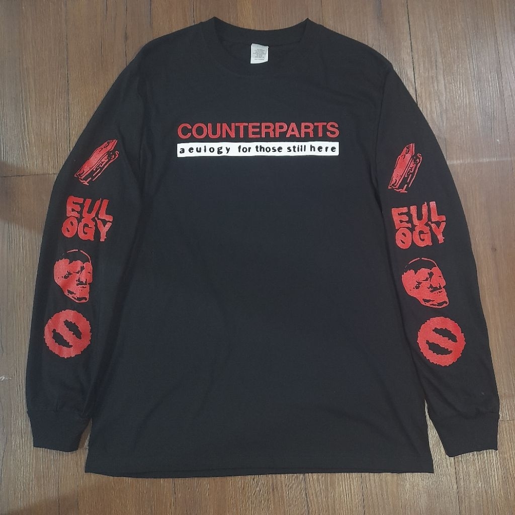 Long Sleeve COUNTERPARTS Eulogy /kaos band/kaos musik/hardcore/bootleg