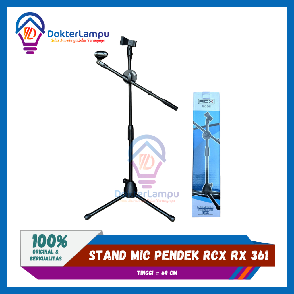Stand Mic Pendek RCX RX-361 ORIGINAL