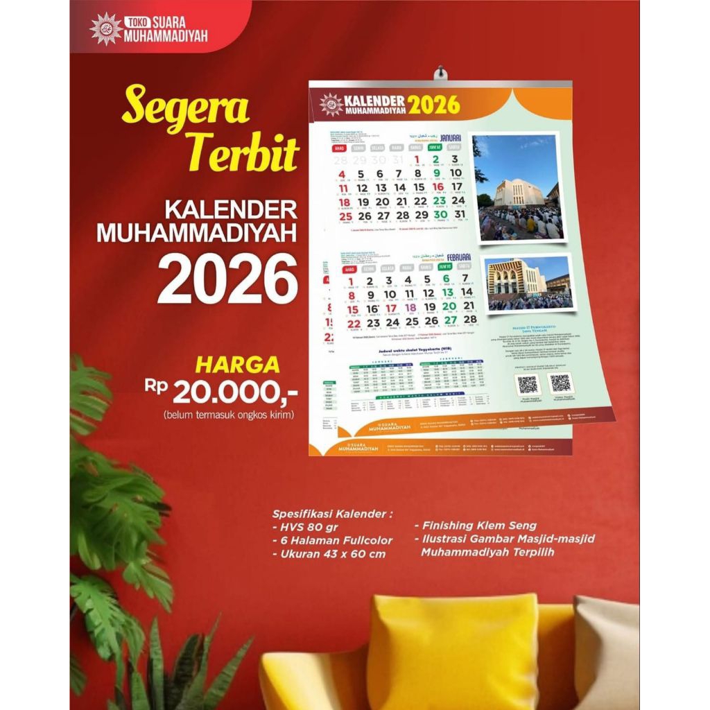 Kalender Muhammadiyah 2026 Preorder