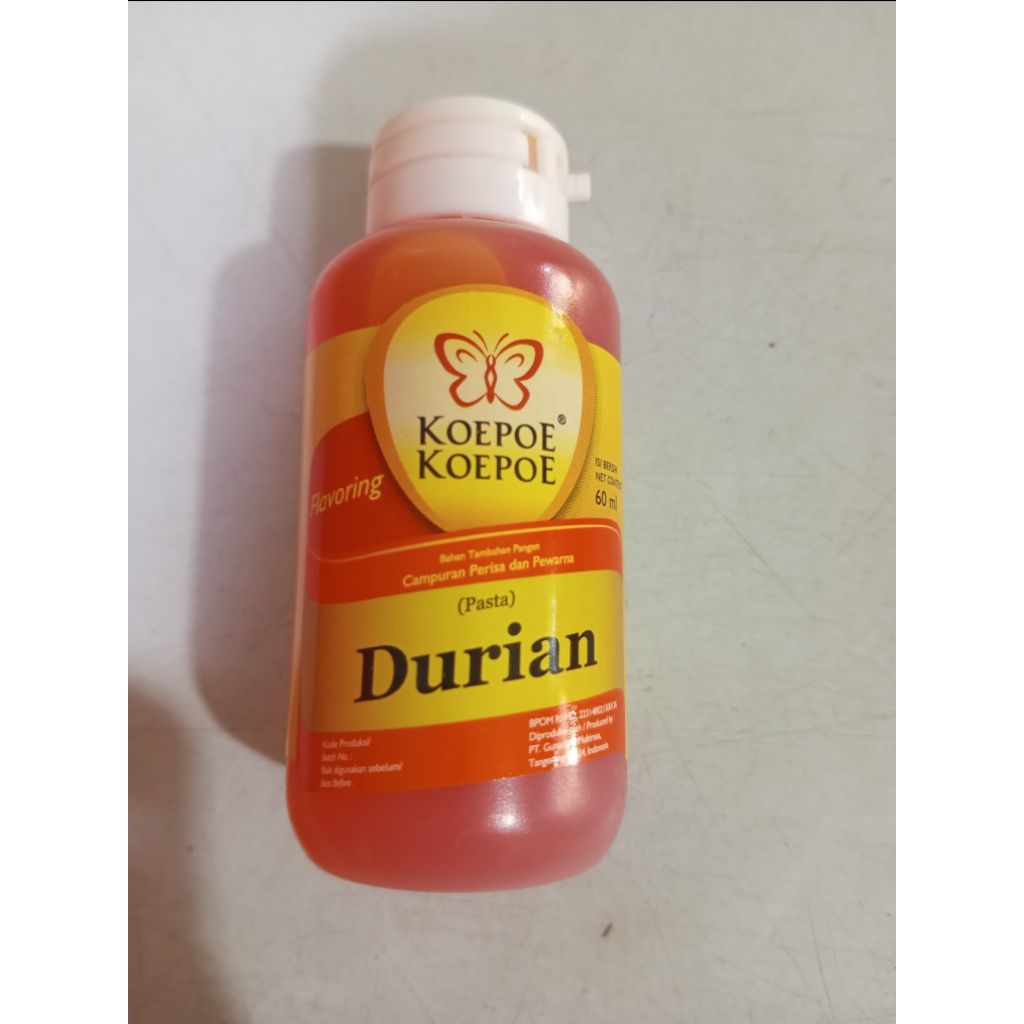 Koepoe Pasta Durian 60ml/Pasta Pewarna Makanan/Pewarna Bahan makan