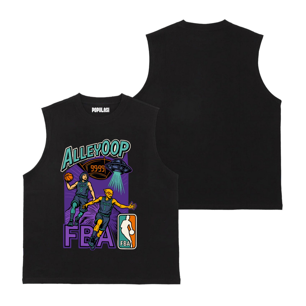 Populasi Singlet Lekbong Alleyoop Fba  | Tanktop Unisex Lekbong
