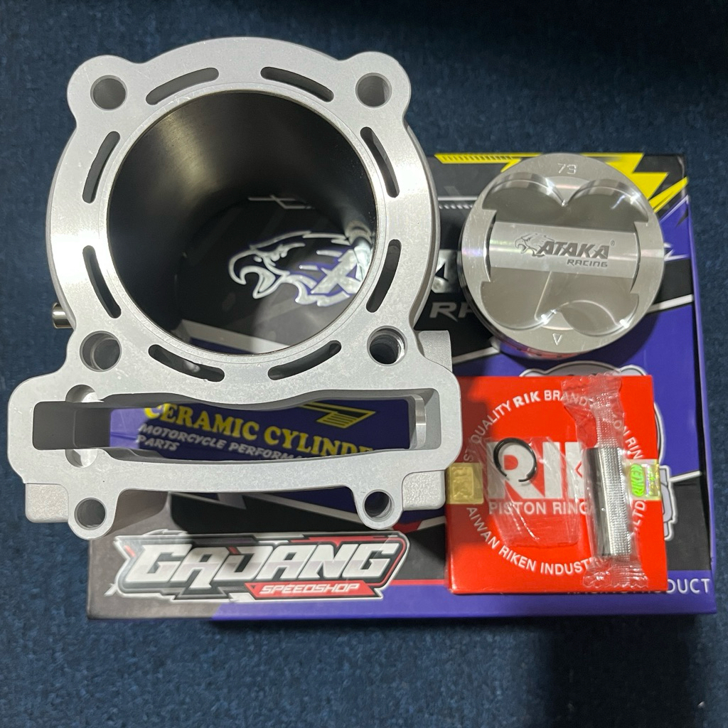 Blok Block Ceramic Set Highten +8 mm Ataka Racing Mx Old Mx King Vixion R15 V2 73 mm