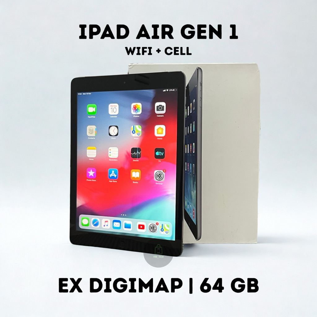 iPad Air 1 Ex Digimap wifi dan cellular 64gb LIKE NEW