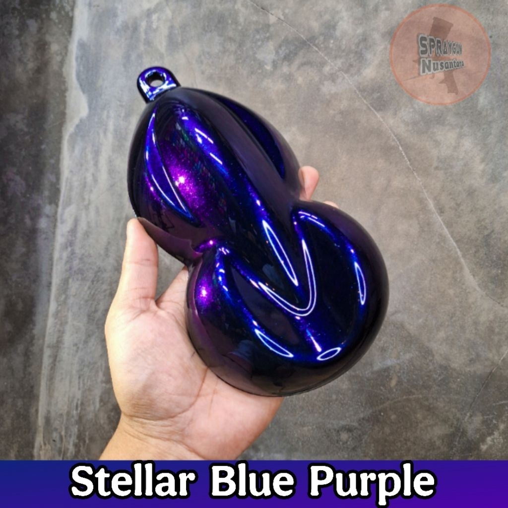Cat PU Stellar Blue Purple - Cat Hitam Lembayung Blue Purple PU - Cat Motor/Mobil