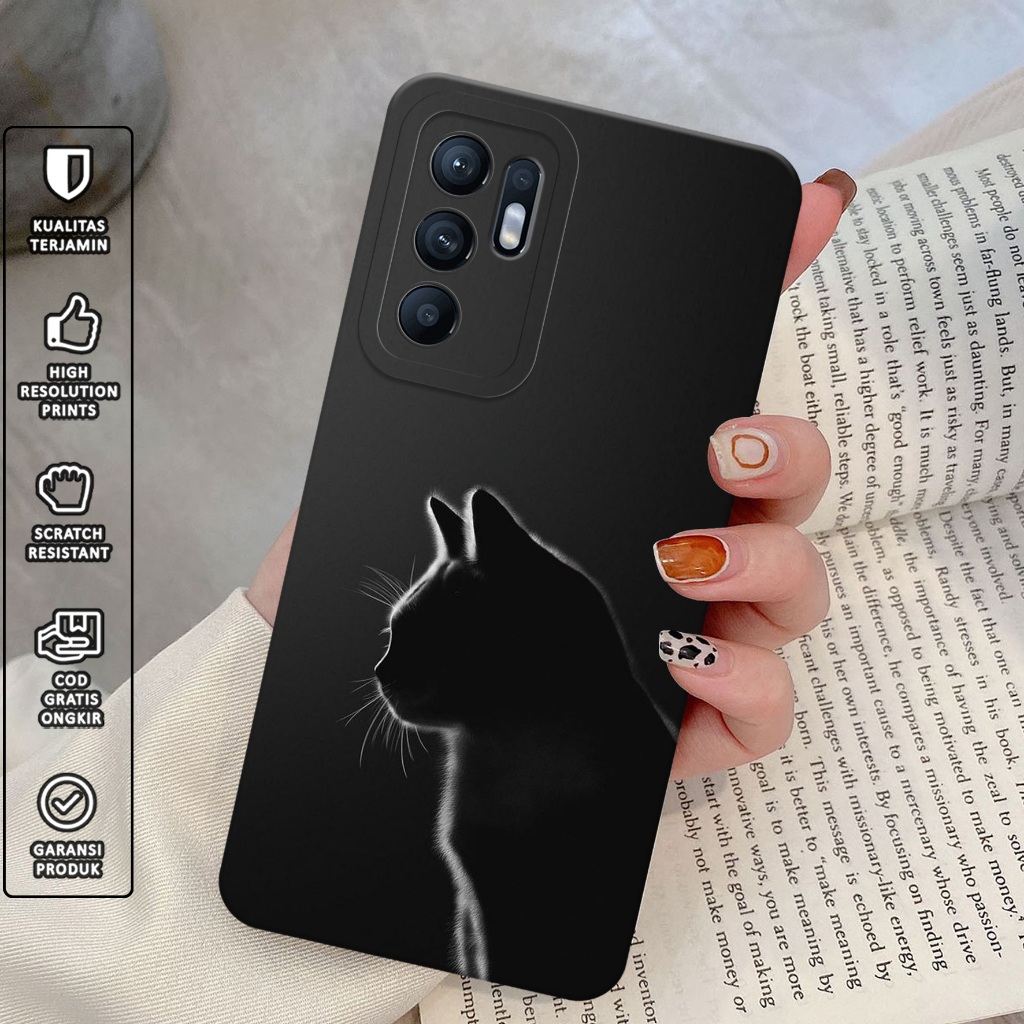 Softcase Premium For Oppo Reno 6 - Case For Oppo Reno 6 [ CATT ] - Casing Hp - Mika Hp - Cover Hp- K