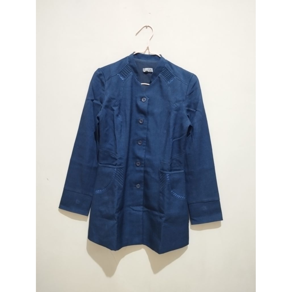 1 SET BAJU GURU NAVY (PRELOVED)