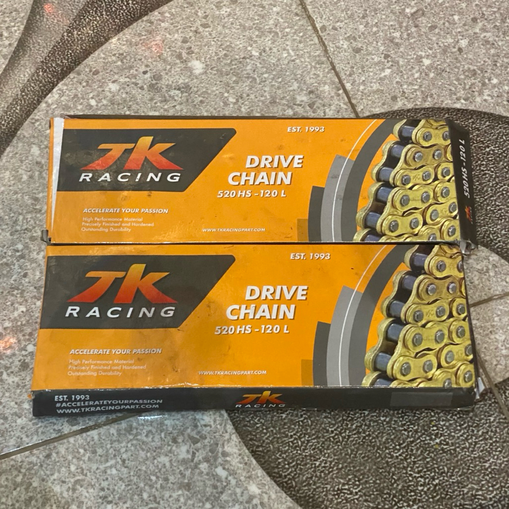 Rantai TK Racing 520HS 120L Gold – Rantai Motor Balap dan Harian