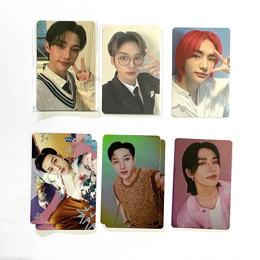 OFFICIAL PHOTOCARD NACIFIC ULTRA MILK STRAY KIDS HOLOGRAM BANG CHAN LEE KNOW CHANGBIN HYUNJIN FELIX 