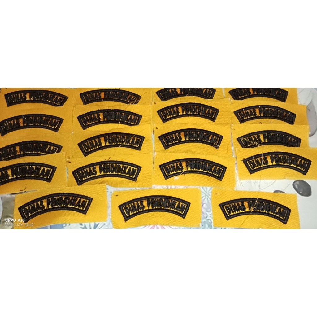 Bordir_Timbul_3D_Dinas_Pendidikan_Kuning