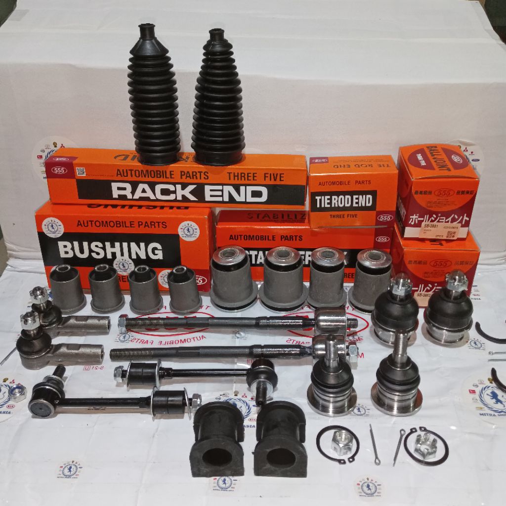 PAKET SUSPENSI KAKI MOBIL TOYOTA KIJANG INNOVA REBORN 2016-UP MERK 555 MADE IN JEPANG BEST PRICE BES