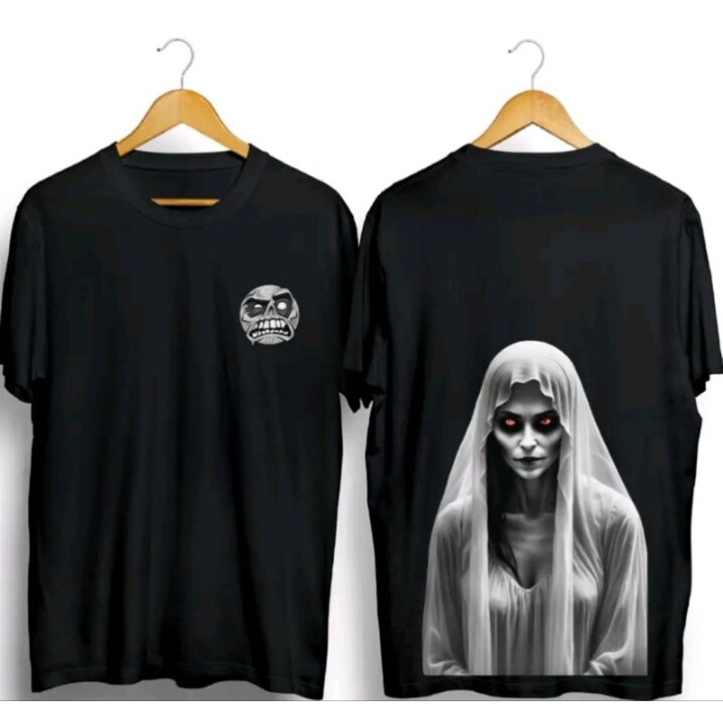 Kaos Hantu Seram Kuntilanak Mata Merah Kaos Distro Unisex