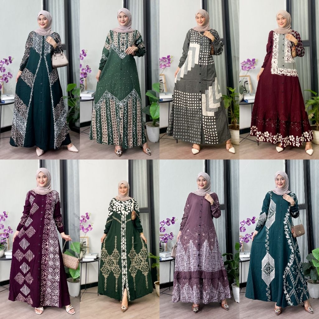 LEGENDA BATIK  |GAMIS TWILL ORI MURAH || GAMIS SYAR'I || GAMIS TWILL PEKALONGAN || GAMIS TWILL MOTIF
