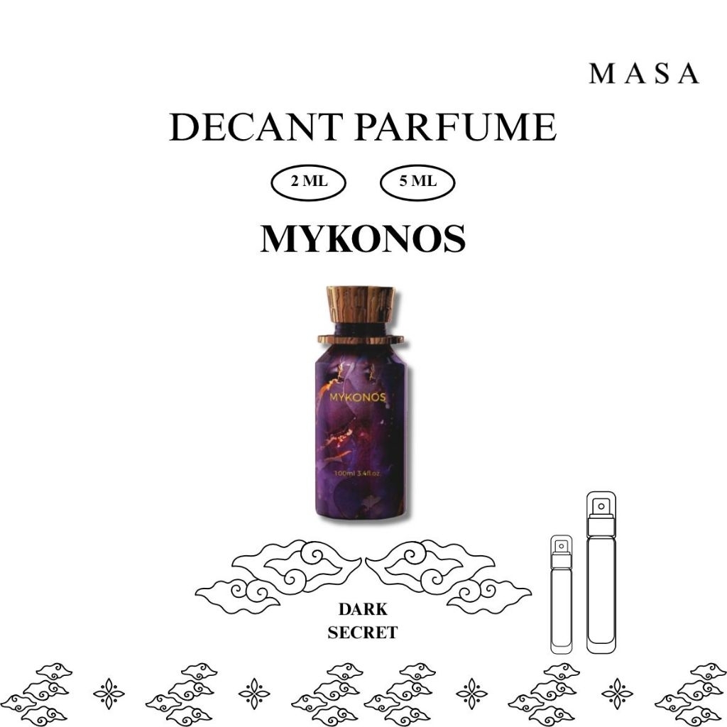 Decant Mykonos Dark Secret travel size 2 ml dan 5 ml
