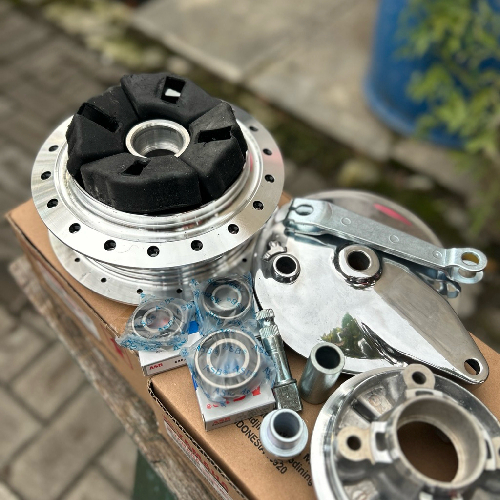 Tromol belakang sett king original yamaha/ tromol set pnp cb glmp