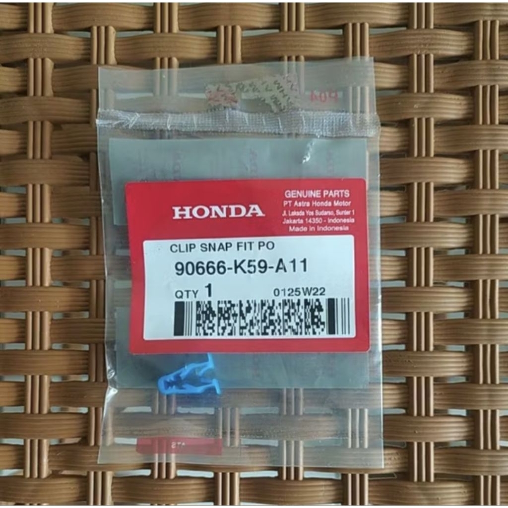 Klip Cover Plastik Beat Vario Pcx Adv Scoopy90666-K59-A11 90666K59A11