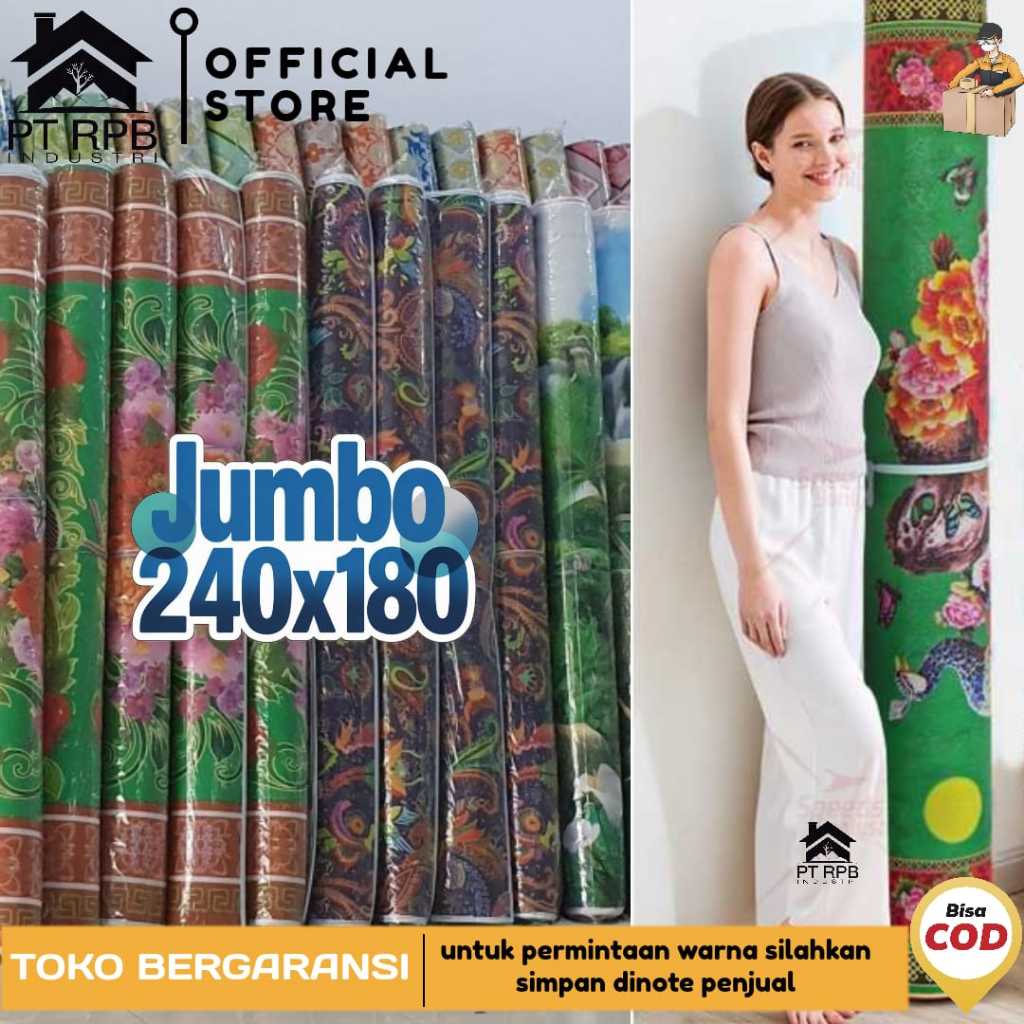 karpet Lantai 200x180cm | karpet bolak balik | karpet tebal | karpet besar motif | tikar JUMBO