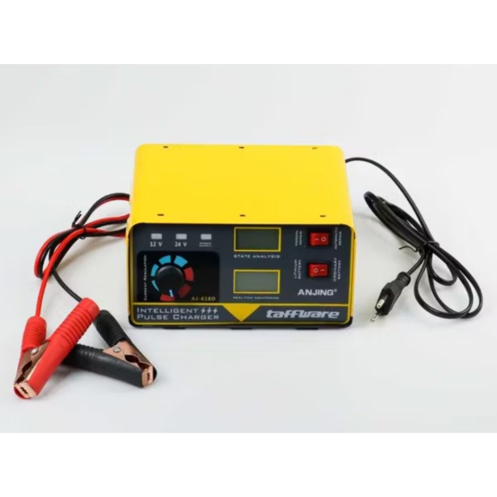 Charger Aki 260W 12V/24V 200AH + LCD - AJ618D - IDHT