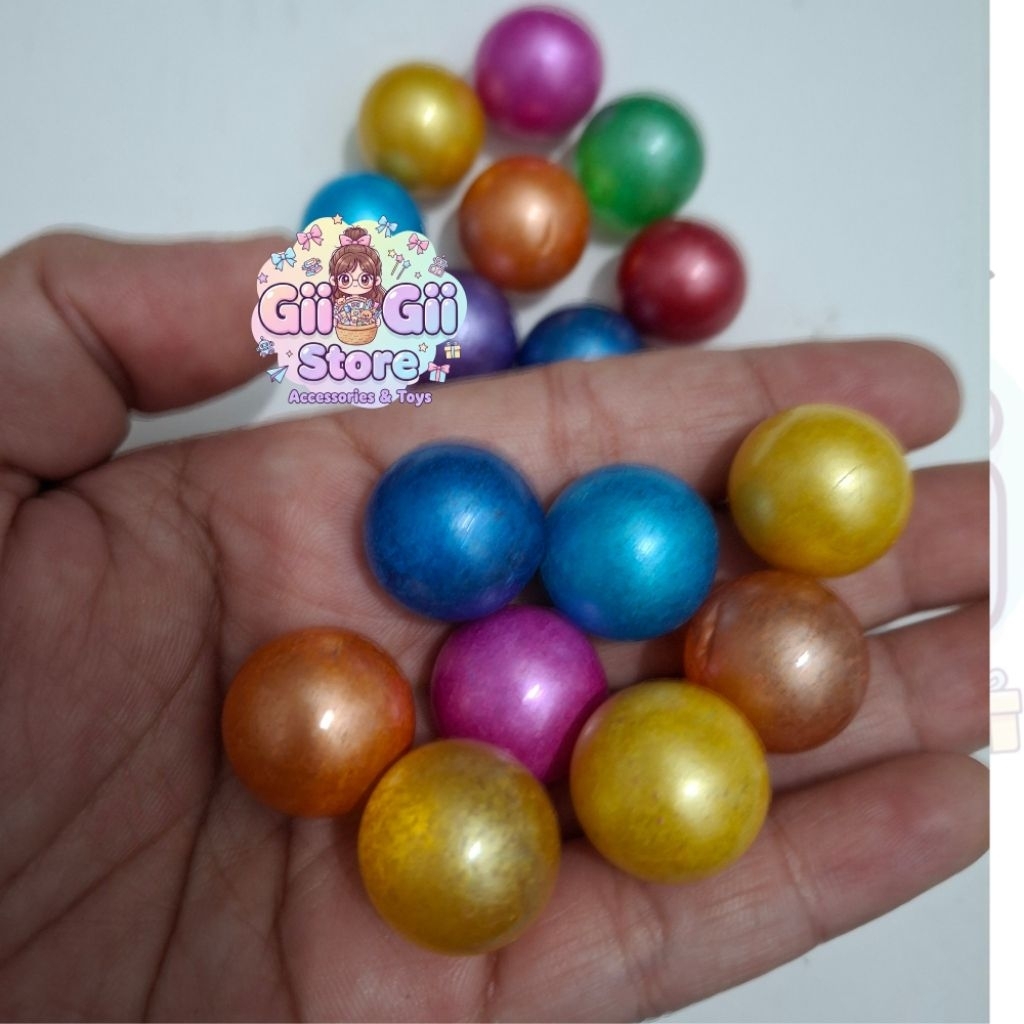 500gr Kelereng (Gundu) Candy Warna Solid - Biji Mainan Tradisional & Koleksi Anak Kelereng Warna War