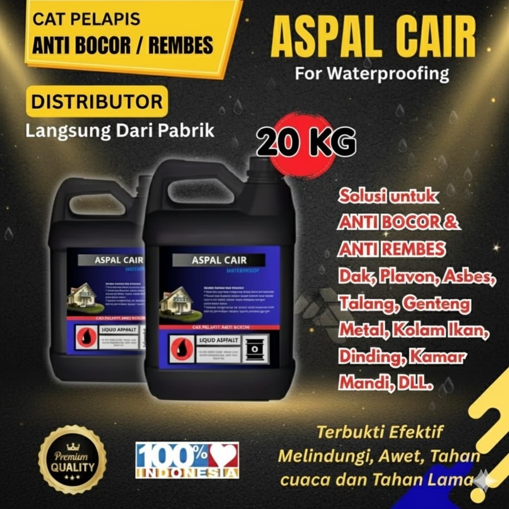 aspal cair anti bocor dan rembes 20 KG aspal cair emulsion
