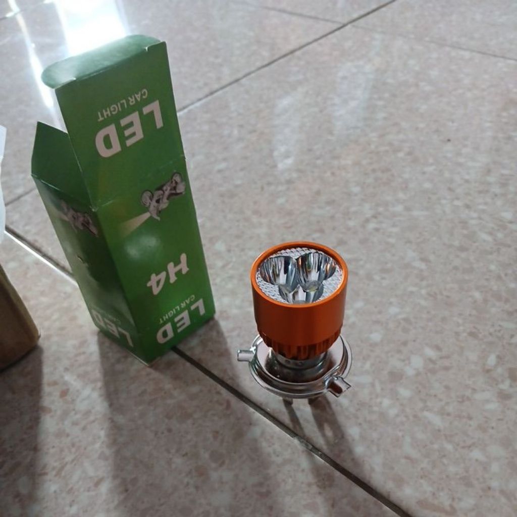 bohlam lampu depan led putih motor vixion byson verza scoopy fino