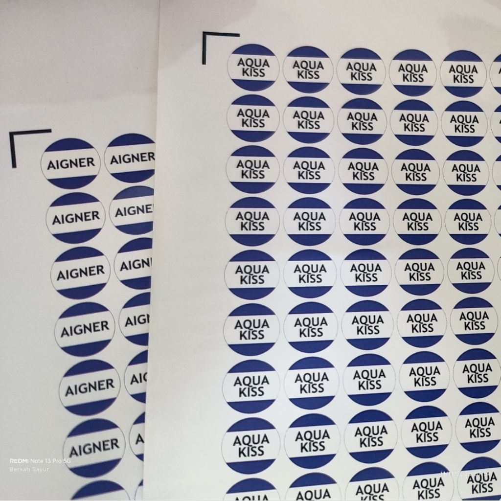 Stiker Label Nama Aroma Parfum Untuk Parfum Roll On uk. A3+