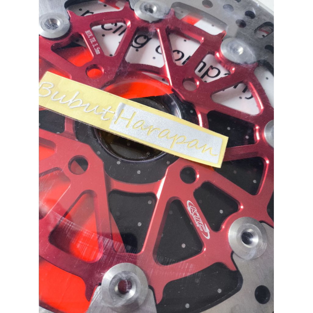 DISC PIRINGAN CAKRAM KTC RACING MERAH YAMAHA MIO NOUVO FINO KARBU 260 MM